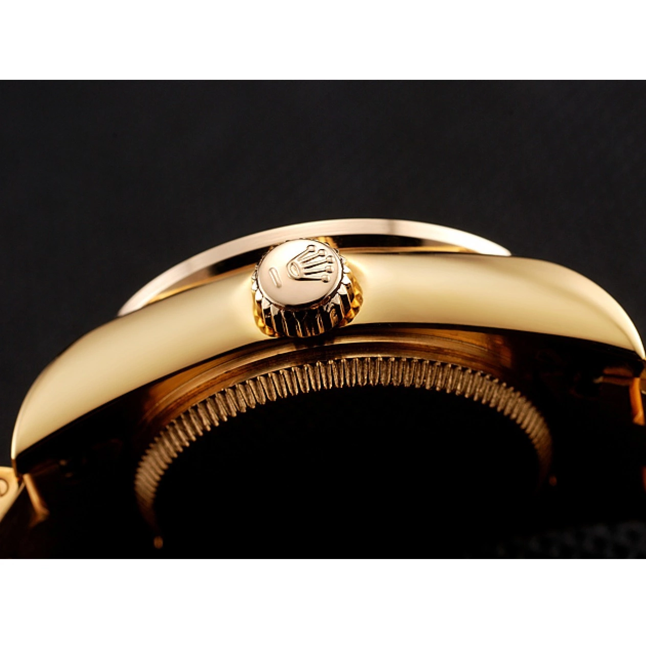 Aaa replica watch DayJust White Dial Bracelet Diamond Rolex Pave Swiss 1453957 Diamond Gold 0706